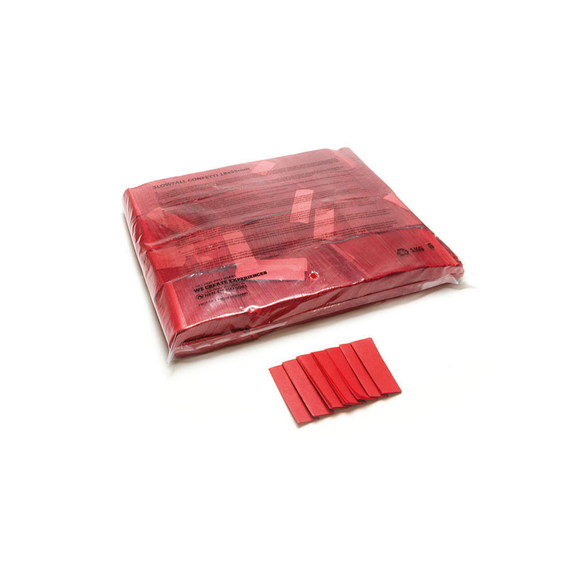 Slowfall confetti rectangles - Red