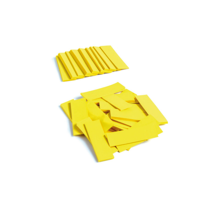 Slowfall confetti rectangles - Yellow