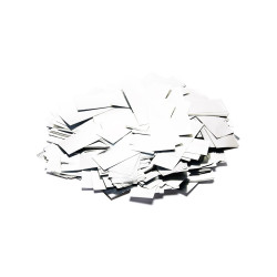 Slowfall metallic confetti rectangles - White