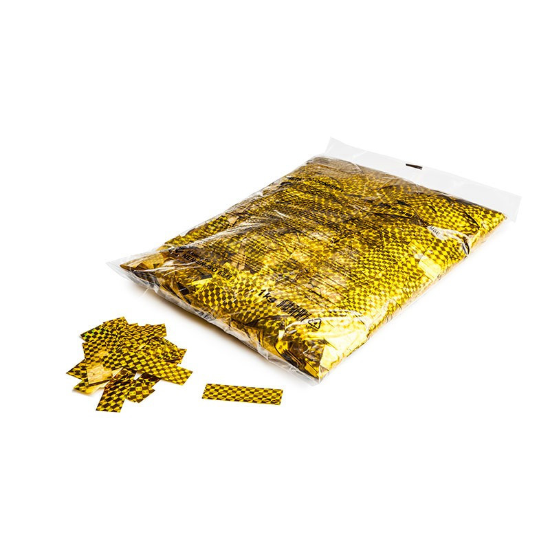 Laser confetti rectangles - Gold