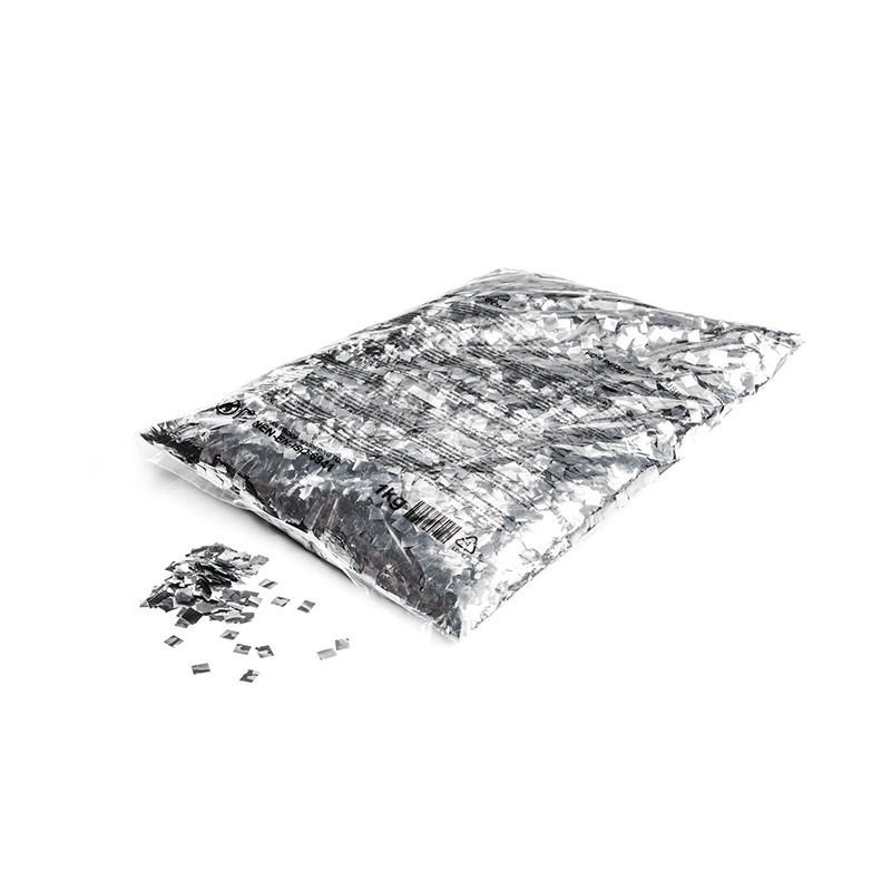 Metallic confetti raindrops - Silver
