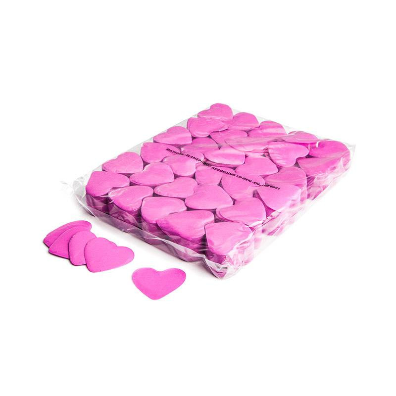 Slowfall confetti hearts - Pink