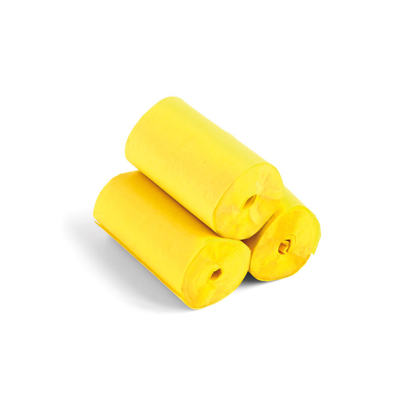 Stadium streamer 20m x 5 cm - Yellow