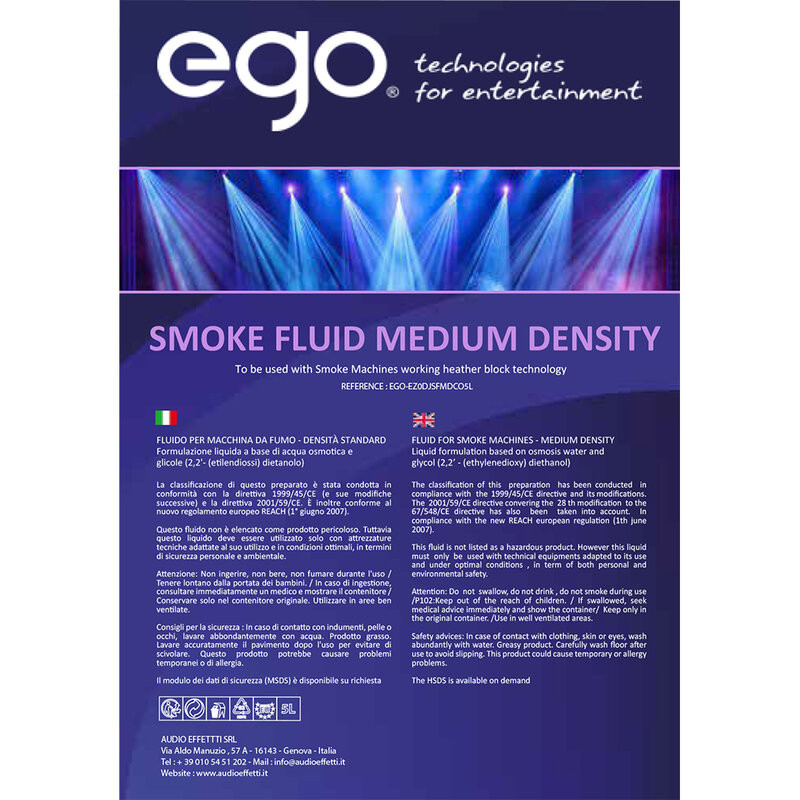 EGO - SMOKE FLUID - MEDIUM DENSITY 5l
