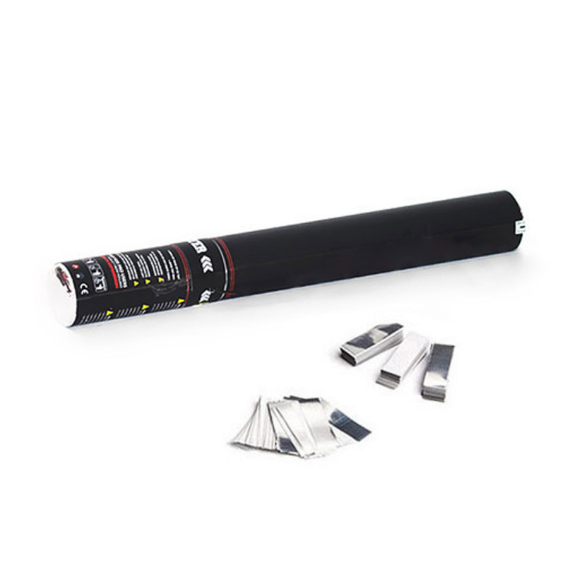 Handheld Cannon 50 cm confetti - White/Silver