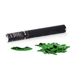 Handheld Cannon 50 cm metallic confetti - Green