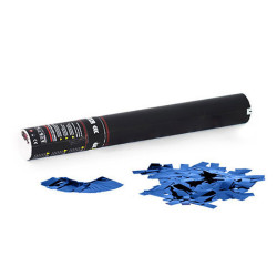 Handheld Cannon 50 cm metallic confetti - blue