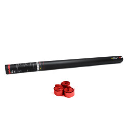 Handheld Cannon 80 cm metallic streamer - Red